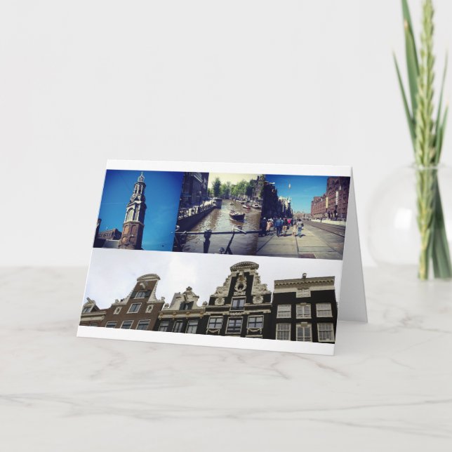 Fotokollage Amsterdam 2 Kort (Framsida)