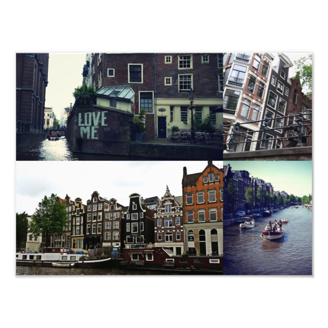 Fotokollage Amsterdam 3 Fototryck (Framsidan)