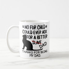 Fotokollage av personlig katt pappa och kattens na kaffemugg