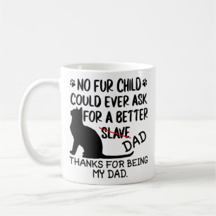 Fotokollage av personlig katt pappa och kattens na kaffemugg