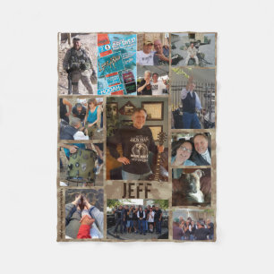 Fotokollage Blanket Fleecefilt