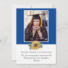 Fotokollage Blue Solros Gult student Annou Meddelande