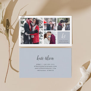 Fotokollage & Calligraphy Monogram Photograf Visitkort