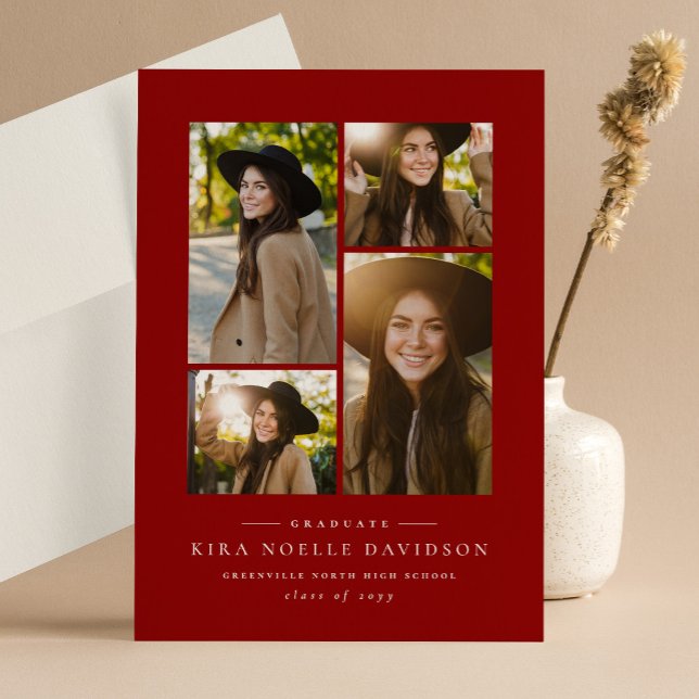 Fotokollage Classic Red studenten-meddelande (Skapare uppladdad)