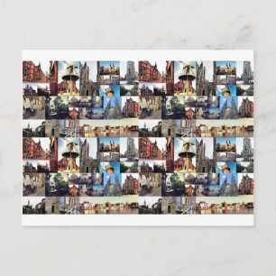 Fotokollage Delft 6 Vykort