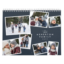 Fotokollage (familjerespelare) kalender