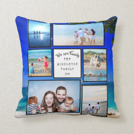 Fotokollage Family Beach Kudde