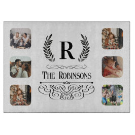 Fotokollage Family namn och Monogrammed anpassning