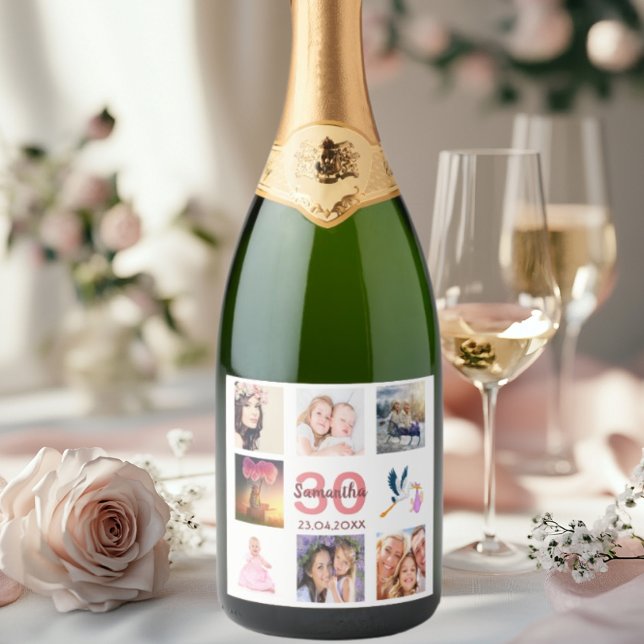 Fotokollage för 30års födelsedag party (Skapare uppladdad)