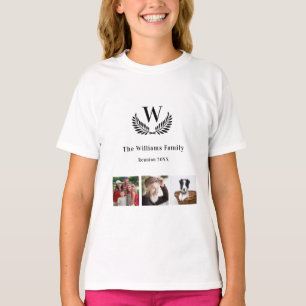 Fotokollage för anpassningsbar av familjeåterfören t shirt