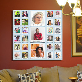 Fotokollage för anpassningsbar-familjen canvastryck