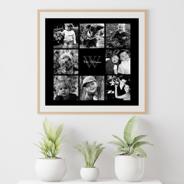 Fotokollage för anpassningsbar-familjen poster (Skapare uppladdad)