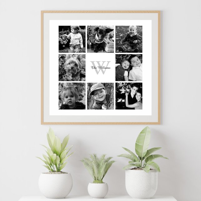 Fotokollage för anpassningsbar-familjen poster (Skapare uppladdad)
