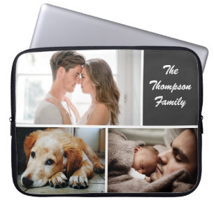 Fotokollage för anpassningsbar Family Laptop Fodral