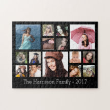 Fotokollage för anpassningsbar Family