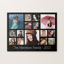 Fotokollage för anpassningsbar Family Pussel