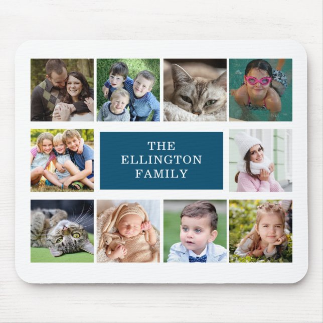 Fotokollage för Anpassningsbar med musknapp Musmatta (Framsidan)