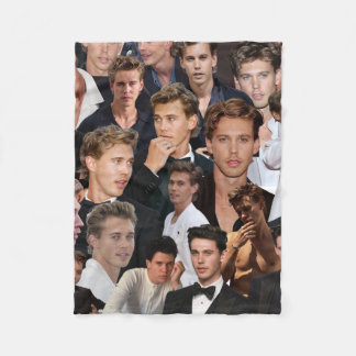 Fotokollage för austin butler fleecefilt