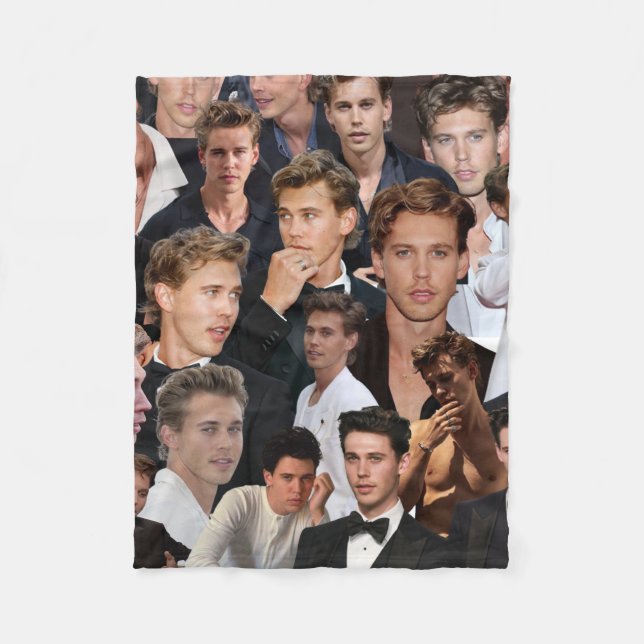 Fotokollage för austin butler fleecefilt (Framsidan)