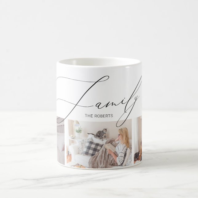 Fotokollage för enkel och Chic | Familj Kaffemugg (Center)