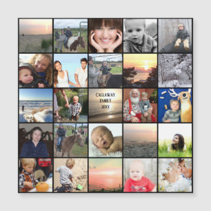 Fotokollage för familjeåterförening