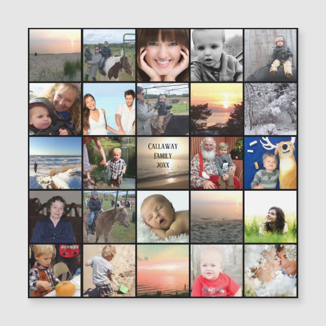 Fotokollage för familjeåterförening (Framsida)