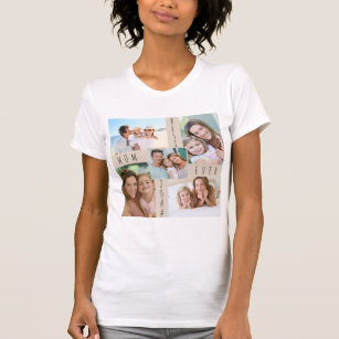 Fotokollage för familjen Best Mamma någonsin, 5 Bi T Shirt
