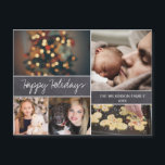 Fotokollage för familjen Chalkboard Glad helg<br><div class="desc">Sprid glädje och kärlek den här julhelgen med vår "Chalkboard Glad helg Family Photo Collage", ett unikt och tänkvärt sätt att framföra dina julhälsningar. Med det här innovativa magnetkortet kan dina mottagare enkelt visning det varma önskemål på kylskåpet eller på vilken metall yta som helst, eller så kan de visa...</div>