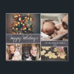 Fotokollage för familjen Chalkboard Glad helg<br><div class="desc">Sprid glädje och kärlek den här julhelgen med vår "Chalkboard Glad helg Family Photo Collage", ett unikt och tänkvärt sätt att framföra dina julhälsningar. Med det här innovativa magnetkortet kan dina mottagare enkelt visning det varma önskemål på kylskåpet eller på vilken metall yta som helst, eller så kan de visa...</div>