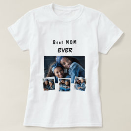 Fotokollage för familjen Mor mamma T Shirt