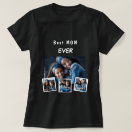 Fotokollage för familjen Mor mamma T Shirt