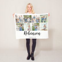 Fotokollage för Family Monogram 8| Vit