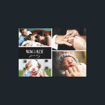 Fotokollage för Family namn många Canvastryck<br><div class="desc">Med den här omslutna konsten av arbetsytans vägg kan du anpassa dig efter dina egna foton. Jag stirrade på en ren mur hemma och drömmer om att göra en gallerimur. Tanken på att vi måste få olika stora behållor i bild ramar för att hindra mig från att gå vidare med...</div>