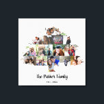 Fotokollage för Family Träd Canvastryck<br><div class="desc">Den här vackra familjen träd har ditt bilder och behållor minnet av dina bästa stunder i åratal till komen. 15 bild ska inkluderas. Det är personlig med din familj namn och nästa år. Lämna fält blanck om du inte behöver dem. Den här personligen träd-utskriften är perfekten till någon som har...</div>