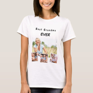 Fotokollage för farmors farmor i familjen t shirt