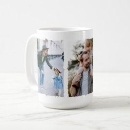 Fotokollage för Fars dag Kaffemugg