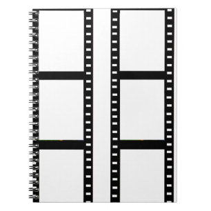 Fotokollage för filmremsa anteckningsbok med spiral