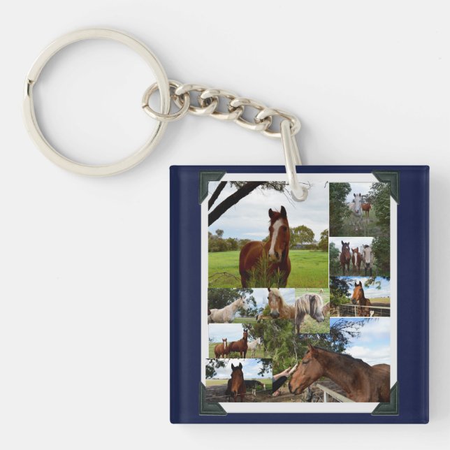 Fotokollage för framed Horse. (Framsidan)