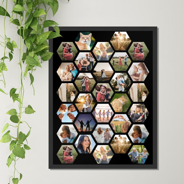 Fotokollage för geometrisk familj poster (Skapare uppladdad)