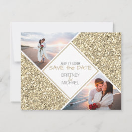 Fotokollage för guld Glitter Meddelande