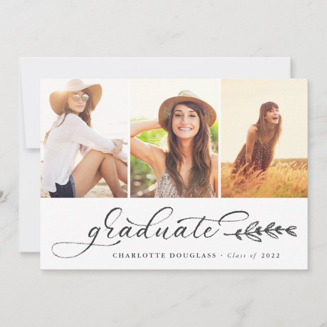 Fotokollage för handskrivet skript Student 3 Meddelande (Framsida)