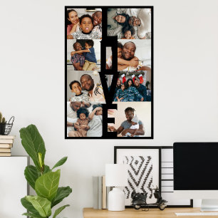 Fotokollage för KÄRLEK Personlig 8 Poster