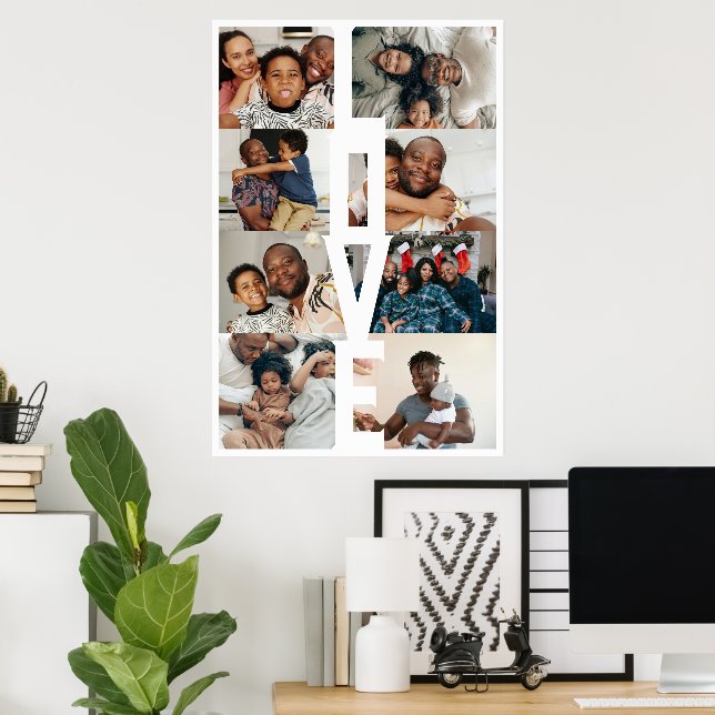 Fotokollage för KÄRLEK Personlig 8 Poster (Hemmakontoret)