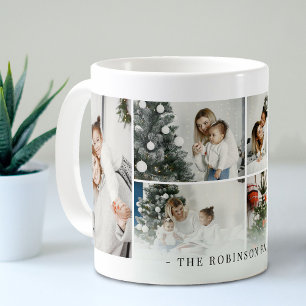 Fotokollage för klassisk Personlig   ANPASSNINGSBA Kaffemugg