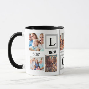 Fotokollage för lekfull Lycklig-familj Mugg