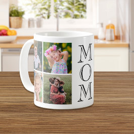 Fotokollage för mamma 8 kaffemugg