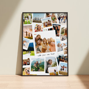 Fotokollage för modern Bild-skrapbok Poster