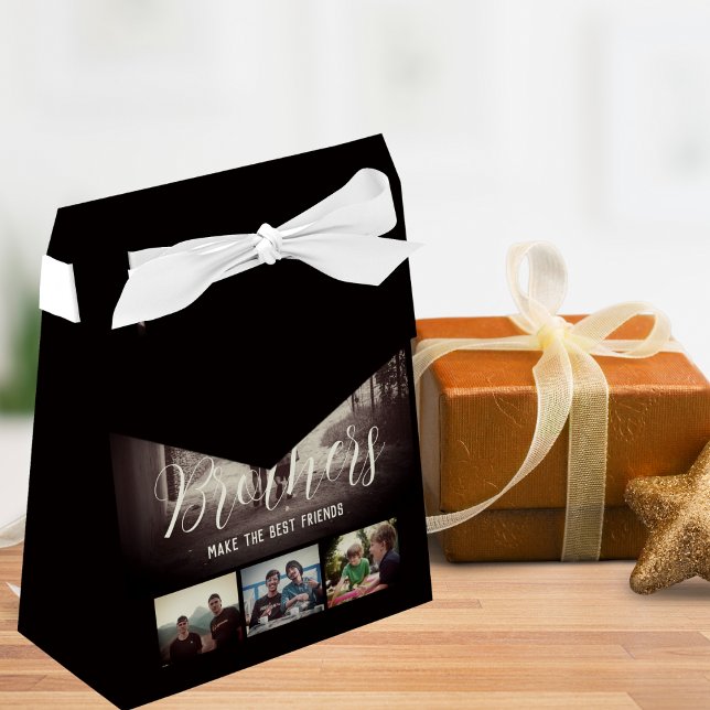 Fotokollage för Modern Brother Best Friends Mörk F Presentaskar (Skapare uppladdad)