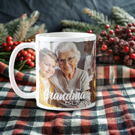Fotokollage för modern elegant-personlig kaffemugg
