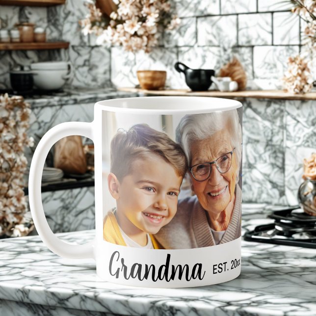Fotokollage för modern elegant-personlig kaffemugg (Skapare uppladdad)